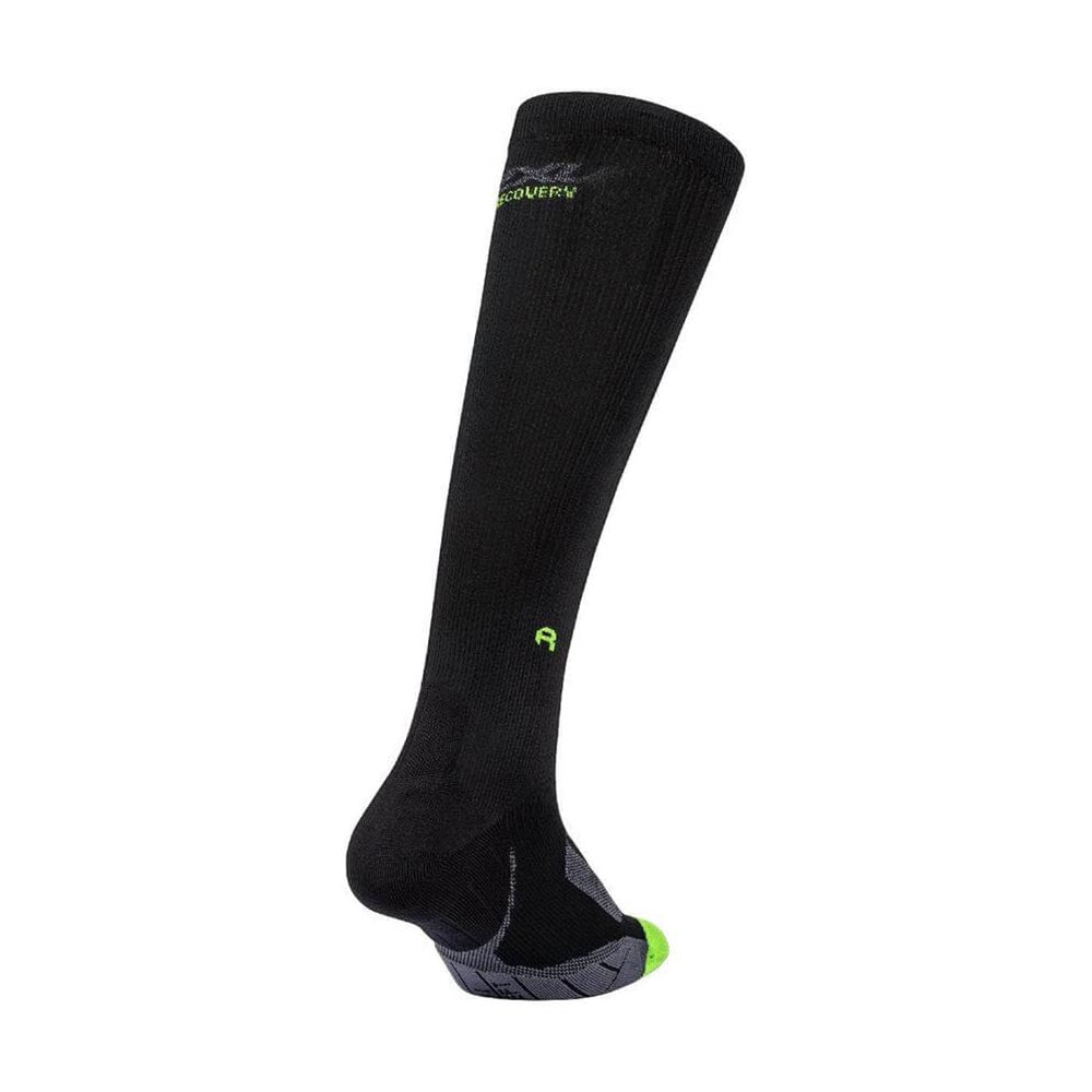 2XU Recovery Compression Socks - Black / Grey – Running Lab Singapore