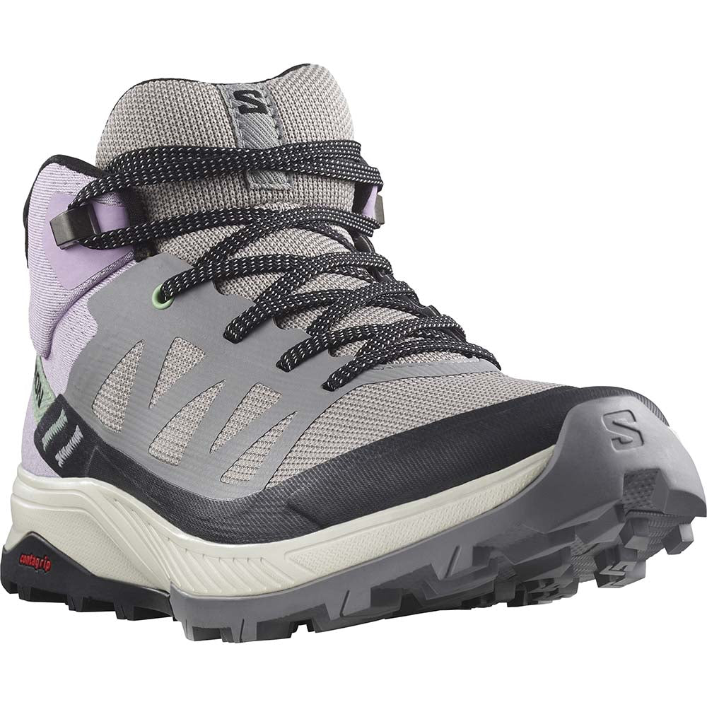 Salomon Women Outrise Mid GTX Gull Orchid Bloom