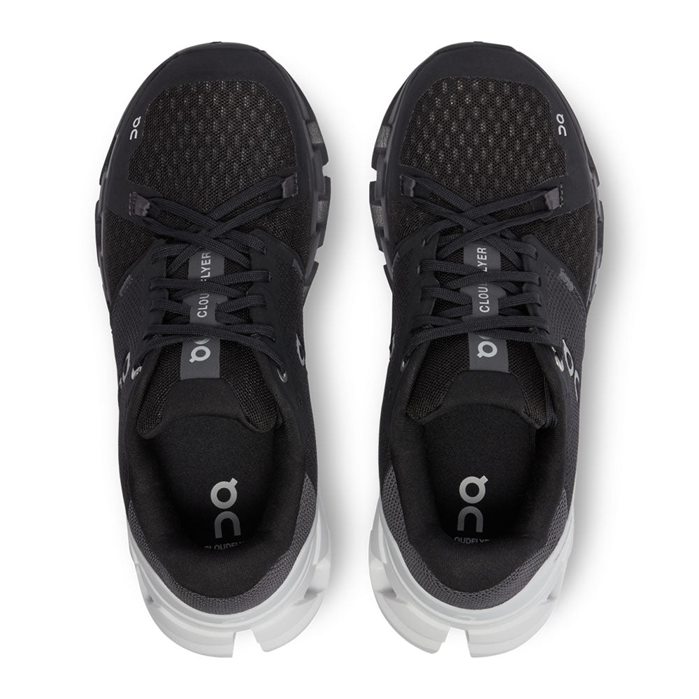 Mens black and on sale white running shoes