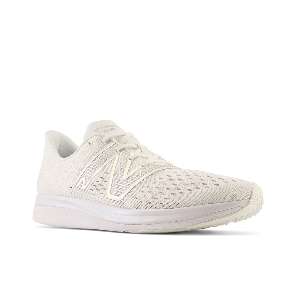 White new store balance track spikes