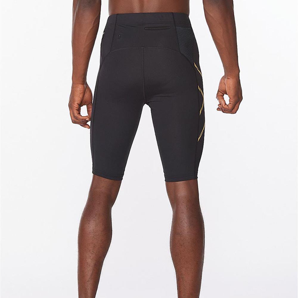 2XU Men Light Speed Compression Shorts - Black / Gold Reflective – Running  Lab Singapore